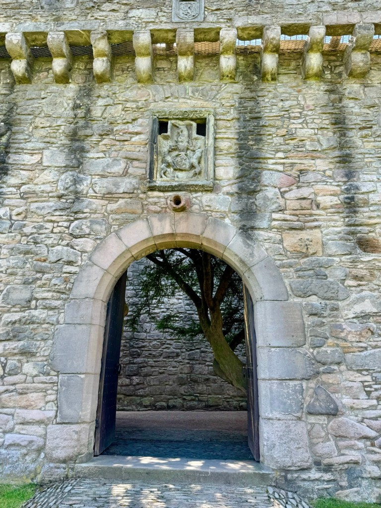 close-up of the entrance to the inner courtyard.