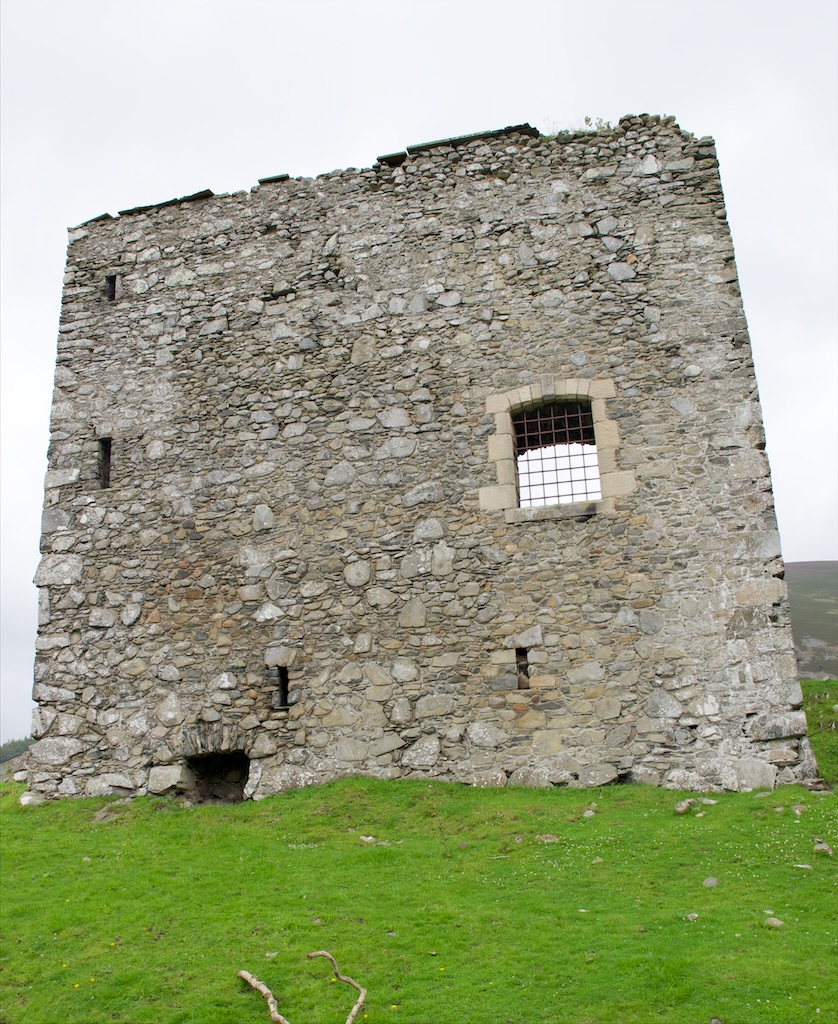 Another view of the western wall, set against a grey sky.
