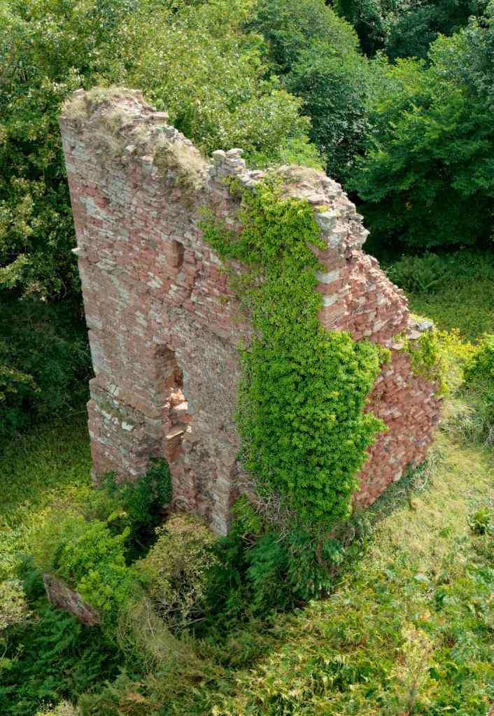 More of the western wall is visible, although half has been lost to time.