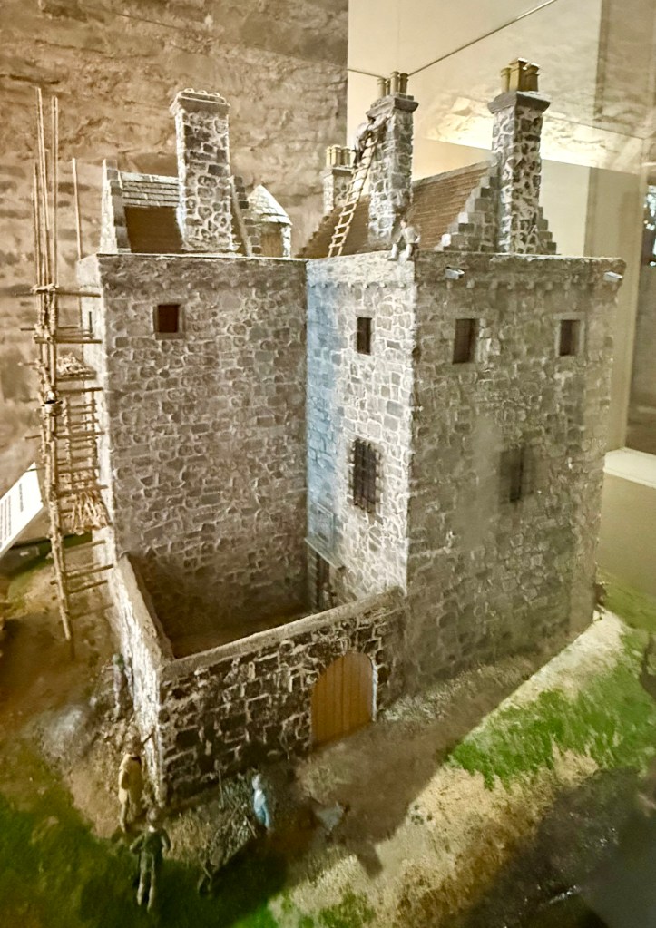 Model of the original tower, on display insode the museum.